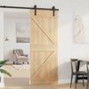 vidaXL Puerta NARVIK Natural 80 x 210 cm Madera de Pino S&oacute;lido