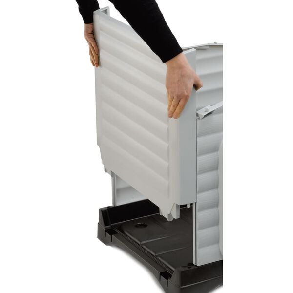 Ferplast Caseta para perros Dogvilla 60 gris 58x48x44 cm