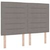 vidaXL Cama tipo Box Spring con colch&oacute;n Taup&eacute; 140 x 190 cm tela