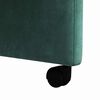vidaXL Sillas de Comedor con Ruedas 2 pcs Verde oscuro 58 x 65 x 98 cm
