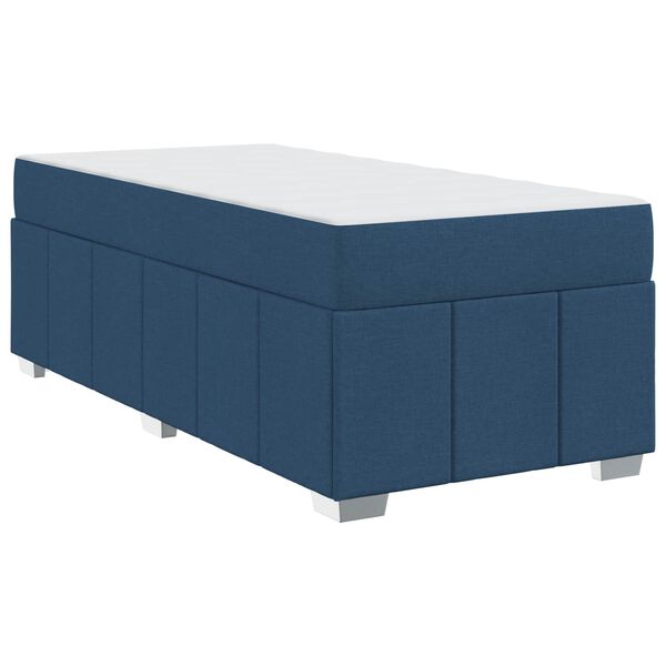 vidaXL Estructura de cama con colch&oacute;n Azul 100 x 200 cm tela
