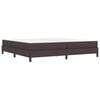vidaXL Cama tipo Box Spring Marr&oacute;n Oscuro 200 x 200 cm tela
