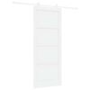 vidaXL Puerta Corredera 86 x 211 cm Madera de ingenier&iacute;a Blanco