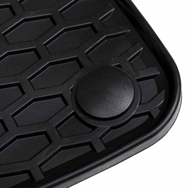 vidaXL Alfombrilla de Coche 2 pcs Negro TPE