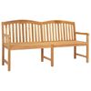 vidaXL Banco Tallado a Mano en Forma de Rosa 150 x 60 x 90 cm Natural