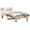vidaXL Estructura de cama Natural 75 x 190 cm Madera de pino macizo