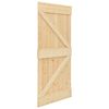 vidaXL Puerta de madera maciza de pino 90x210 cm