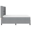 vidaXL Cama tipo Box Spring con colch&oacute;n Gris claro 140 x 200 cm tela