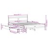 vidaXL Estructura de cama sin colchón madera maciza de pino 135x190 cm