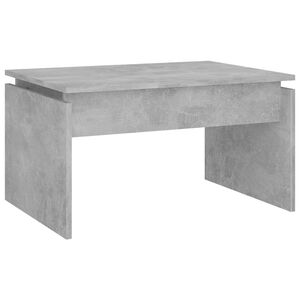 vidaXL Mesa de centro madera contrachapada gris hormig&oacute;n 68x50x38 cm