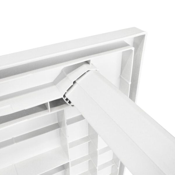 vidaXL Mesa de jard&iacute;n de pl&aacute;stico blanca 126x76x72 cm