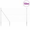 vidaXL Poste de Valla Plateado 10 x 1,5 m (malla de 19 x 19 mm) Acero