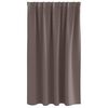 vidaXL Cortinas Opacas con Anillas 2 pcs Marr&oacute;n Oscuro 140 x 140 cm