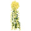 vidaXL Guirnaldas de flores de Navidad 3 uds amarillo 85 cm