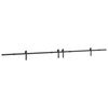 vidaXL Kit de herrajes para puertas correderas acero negro 400 cm