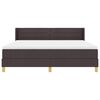 vidaXL Cama tipo Box Spring Marr&oacute;n Oscuro 200 x 180 cm Poli&eacute;ster