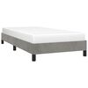 vidaXL Estructura de cama sin colch&oacute;n terciopelo gris claro 80x200 cm