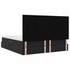 vidaXL Cama con tira de luces LED Negro 200 x 200 cm Terciopelo