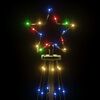 vidaXL &Aacute;rbol de Navidad c&oacute;nico 108 LED de colores 70x180 cm