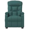 vidaXL Sill&oacute;n de masaje elevable tela verde oscuro