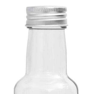 vidaXL Botellas pequeñas de vidrio con tapón de rosca 10 uds 260 ml