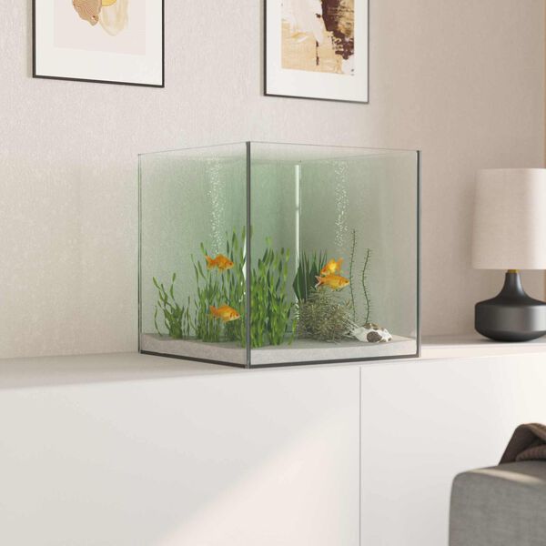 vidaXL Acuario con almacenamiento Transparente 30 x 30 x 30 cm Cristal