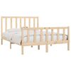vidaXL Estructura de cama madera maciza 140x190 cm