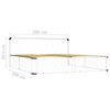 vidaXL Estructura de cama sin colch&oacute;n metal blanco 200x200 cm