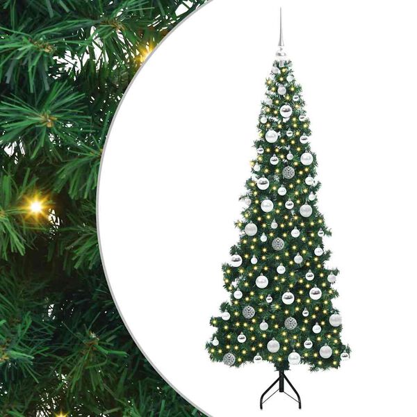 vidaXL &Aacute;rbol de Navidad Artificial de Esquina Verde 180 cm PVC y Metal