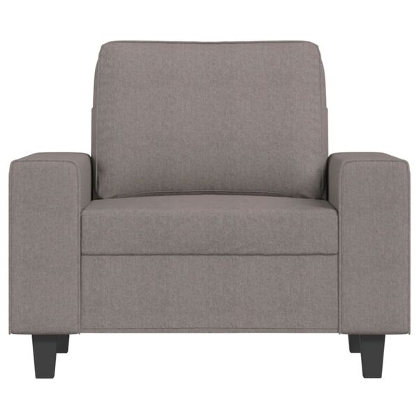 vidaXL Sillón de tela gris taupé 60 cm