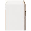 vidaXL Gabinetes de pared de cocina con puerta 2 pcs Roble ahumado