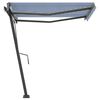 vidaXL Toldo de pie autom&aacute;tico azul y blanco 300x250 cm