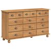 vidaXL Caj&oacute;n de Gaveta con caj&oacute;n ASKIM Marr&oacute;n 79 x 40 x 133,5 cm