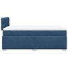 vidaXL Cama box spring con colch&oacute;n tela azul 120x190 cm
