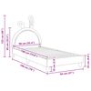 vidaXL Cama para ni&ntilde;os con cabecero con cabecera 90 x 190 cm PU