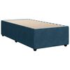 vidaXL Cama box spring con colch&oacute;n terciopelo azul 100x200 cm