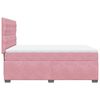 vidaXL Cama box spring con colch&oacute;n terciopelo rosa 140x190 cm