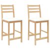 vidaXL Sillas de comedor 2 pcs Natural 40 x 47,5 x 99,5 cm