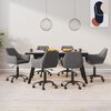 vidaXL Sillas de comedor giratorias 6 unidades terciopelo gris oscuro