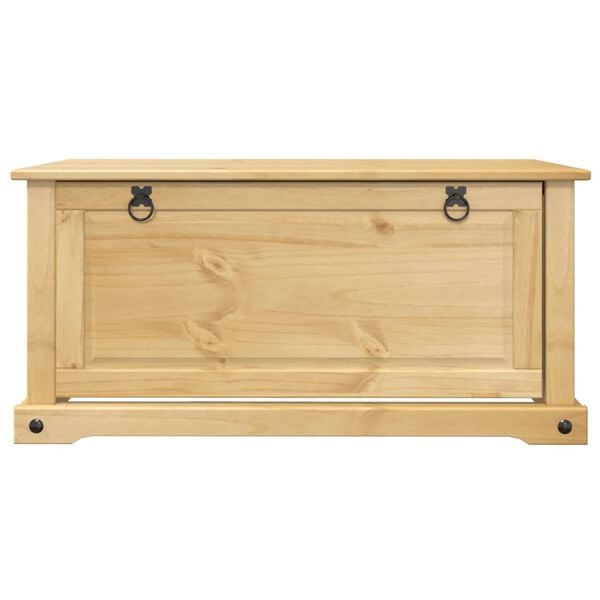 vidaXL Zapatero Corona madera maciza de pino 99x32x47 cm