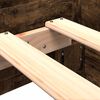 vidaXL Estructura de cama sin colch&oacute;n madera roble ahumado 100x200 cm