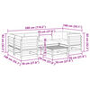 vidaXL Set de sof&aacute;s jard&iacute;n 7 pzas con cojines madera abeto Douglas