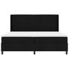 vidaXL Cama Box Spring LED con colch&oacute;n Negro 200 x 200 cm tela
