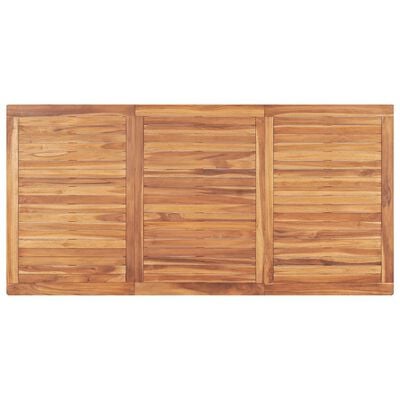 vidaXL Mesa de comedor de jardín madera maciza de teca 180x90x77 cm