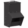 vidaXL Comedero para pollos Negro 20 x 25 x 35 cm