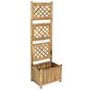 vidaXL Jardinera de jard&iacute;n con enrejado bamb&uacute; 40 cm