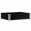 vidaXL Collar de palet madera maciza de pino negro 80x60 cm