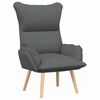 vidaXL Silla Relax Gris oscuro 69 x 74 x 93 cm tela
