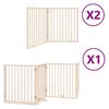 vidaXL Puerta para perros plegable 8 paneles madera de &aacute;lamo 640 cm
