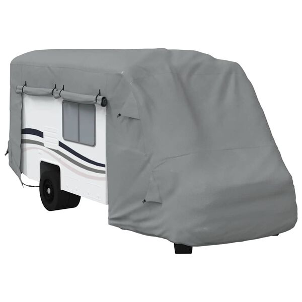 vidaXL Fundas para autocaravanas tela no tejida gris 610x235x275 cm